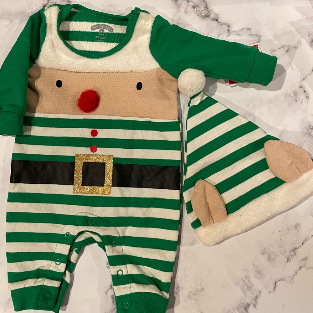 Elf Romper + Hat